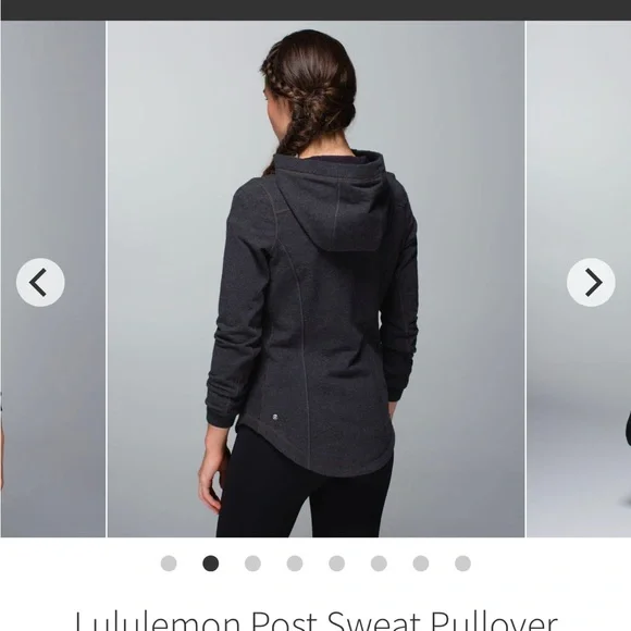 Lululemon Post Sweat Pullover Hoodie size 6 can fit 8 EUC - Picture 2 of 7